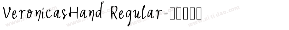VeronicasHand Regular字体转换